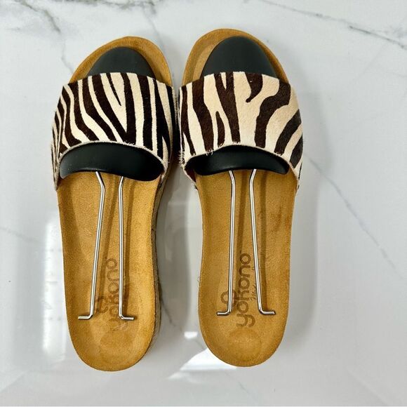 Yokono Calf Hair Sandals- Size 8 - Picture 8 of 14